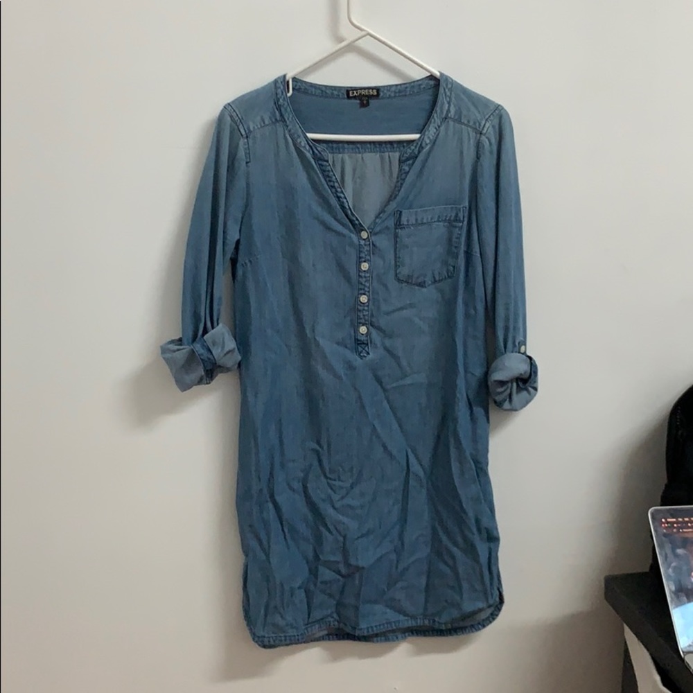 Denim-like dress